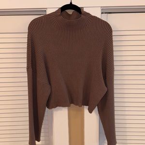 Zara Ribbed Crop Knit Sweater